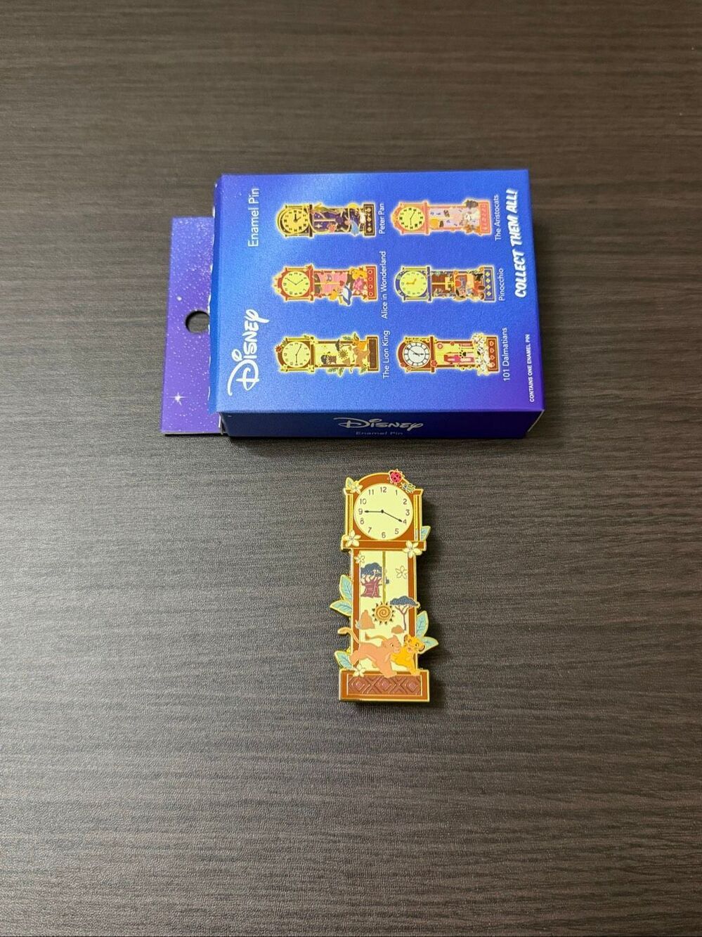 Disney Grandfather Clock Blind Box Enamel Pin - Lion King